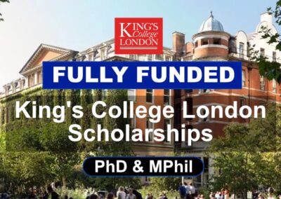 Kings College London Scholarship in the UK 2021-22 | Fully Funded