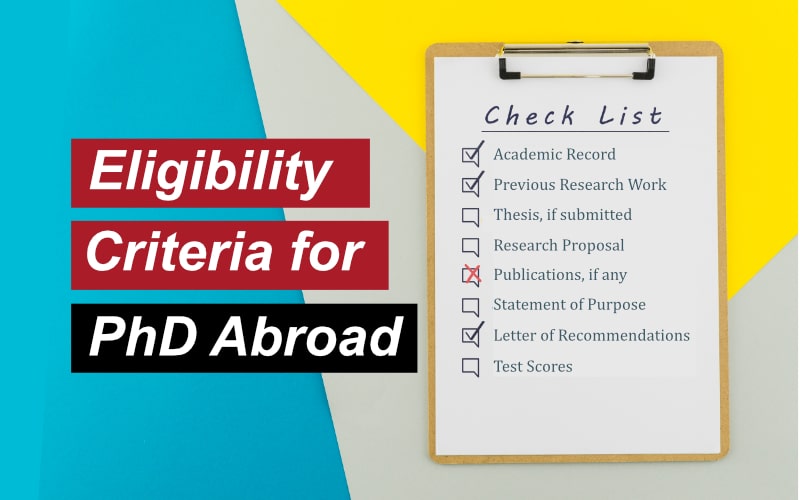 Eligibility Criteria for PhD Abroad