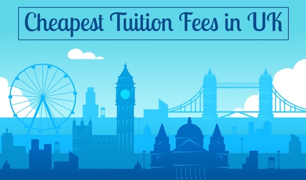 Study in UK chepaest tuition fee icon home