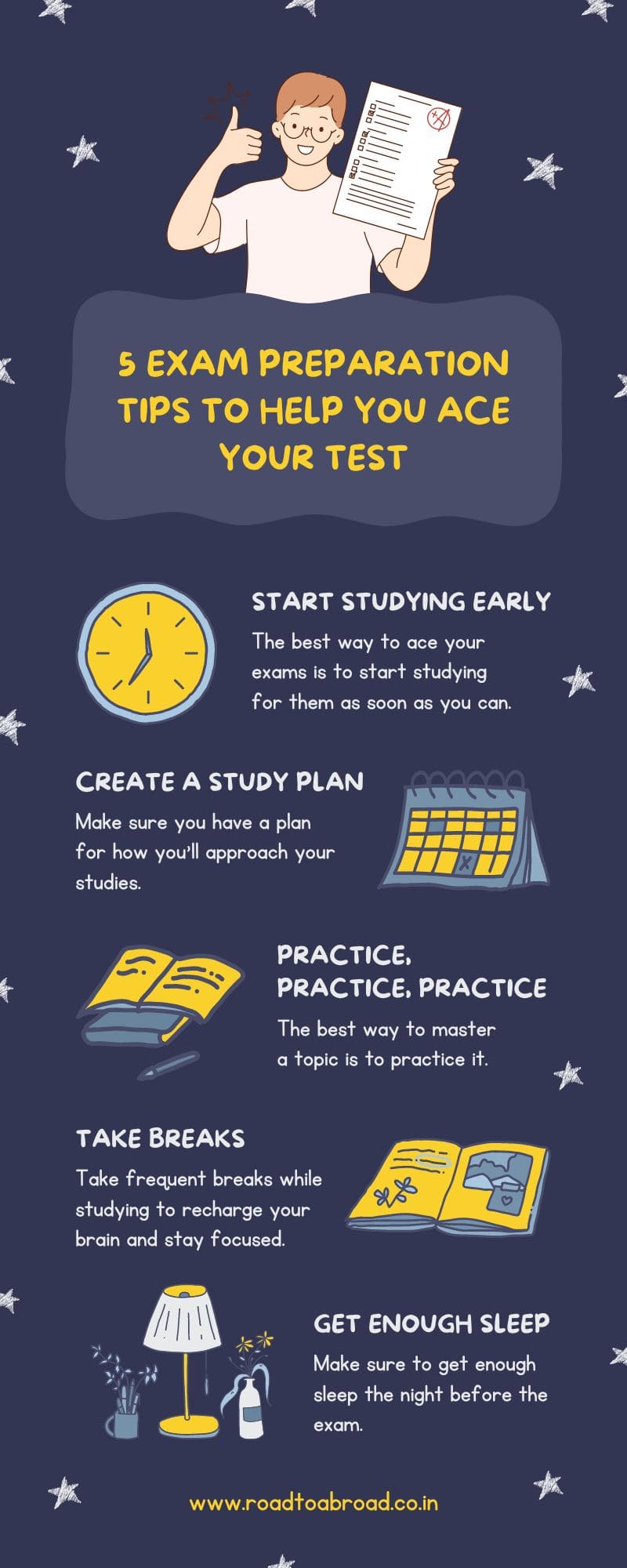 Image showing 5 tips for preparaing for TestAs exam