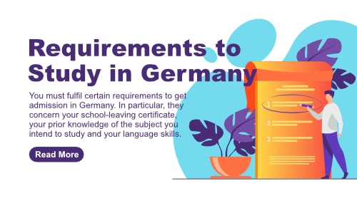 requirements to study in Germany icon - boy circling a point in the checklist