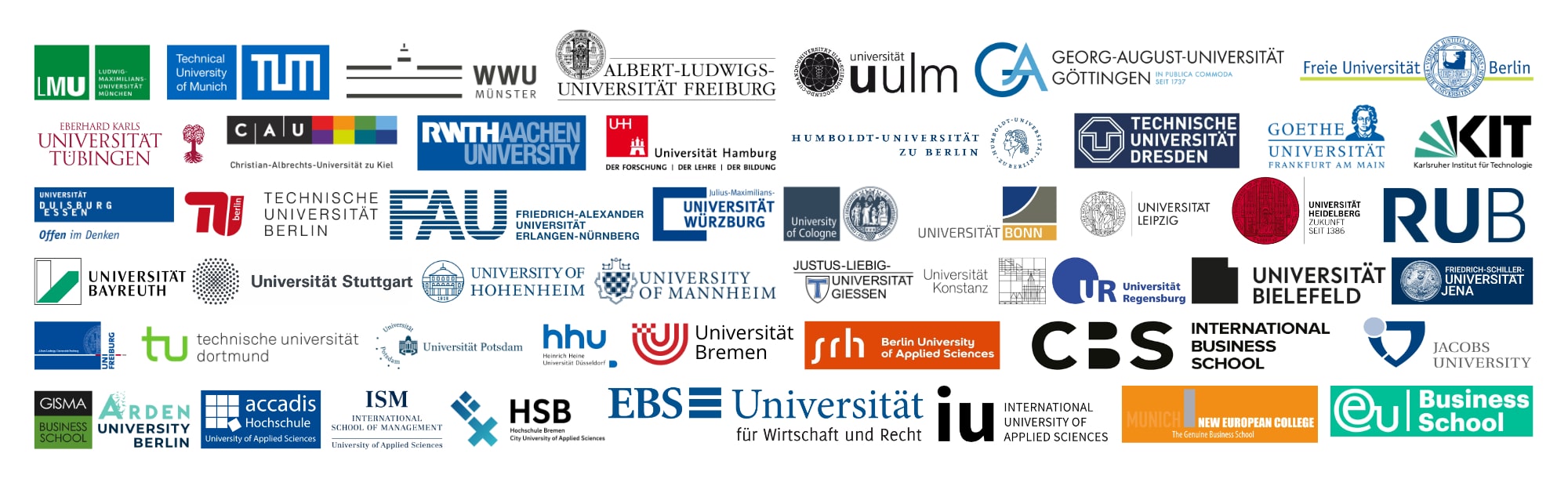 GERMANY university logos for desktop