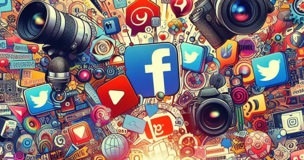 Impact of social media on phd applications. An image showing icons of all major social media platforms