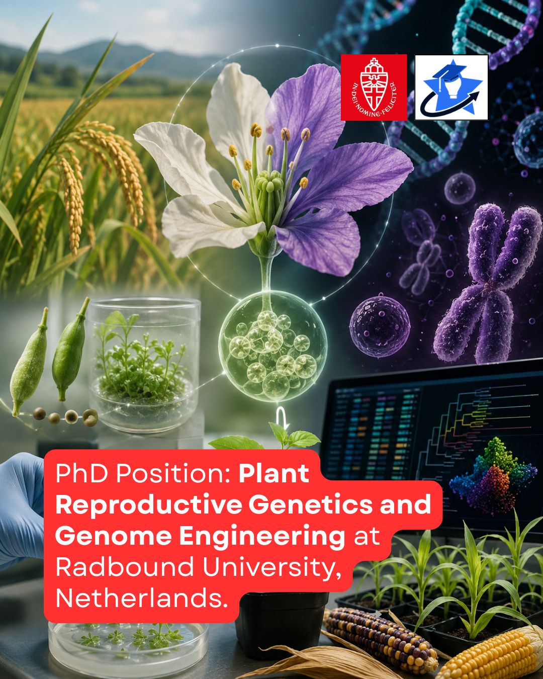 89_Plant breeding PhD Position: Plant Reproductive Genetics and Genome Engineering