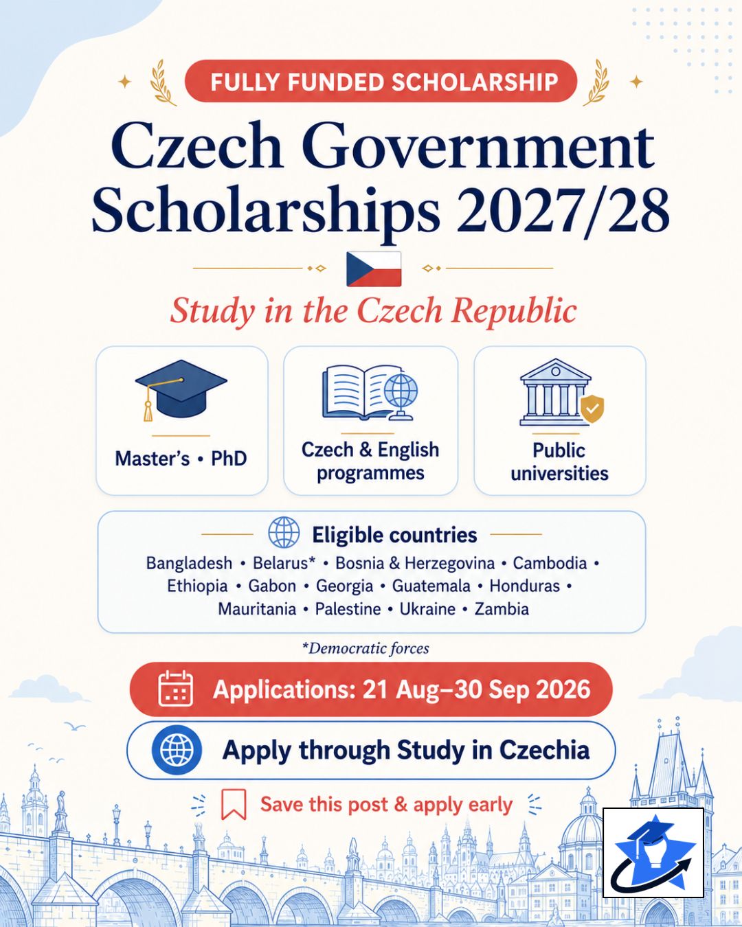 93_Czech Scholarship Czech Government Scholarship 2026